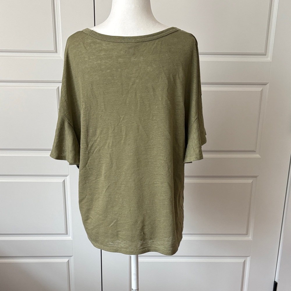 Old Navy Olive Short Sleeve Top - Picture 3 of 4